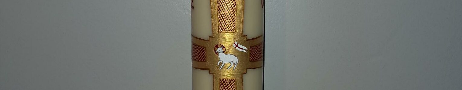 Cierge pascal inspiration Férule de Benoit XVI