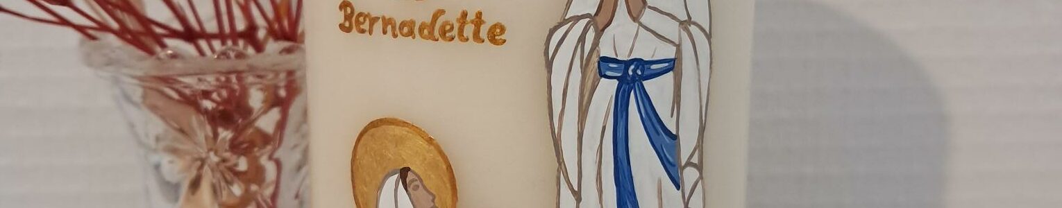 Sainte Bernadette et Notre Dame de Lourdes