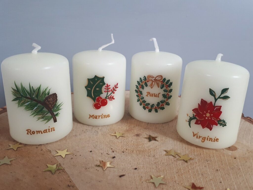 Table de Noël (bougie de table)