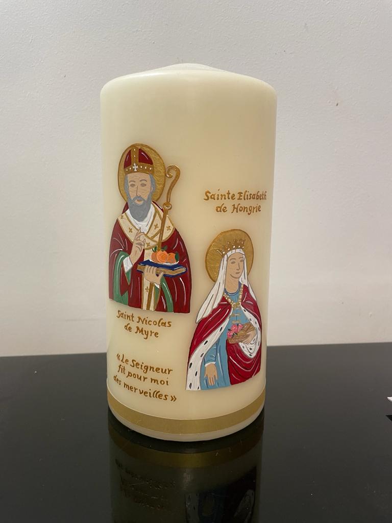 Bougie de couple Nicolas et Elisabeth (Gd Modèle)