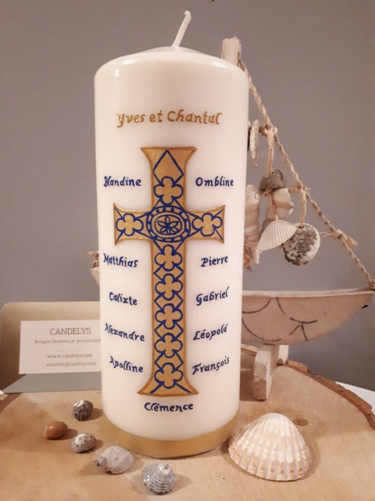 Prière en famille (Bleu, grand modèle)